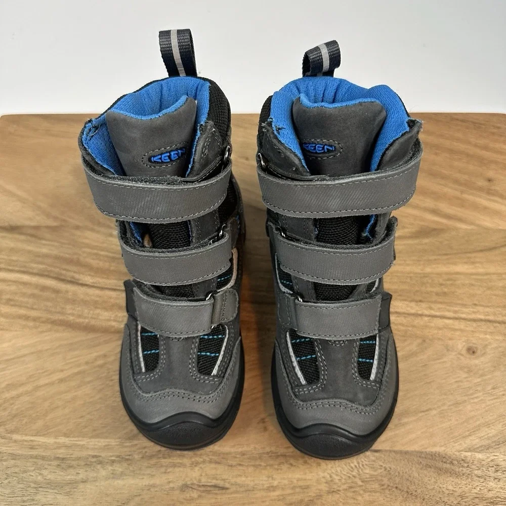 New Little‎ Kids Keen Redwood Winter Waterproof Gray Lined Ankle Boots Size 9 C